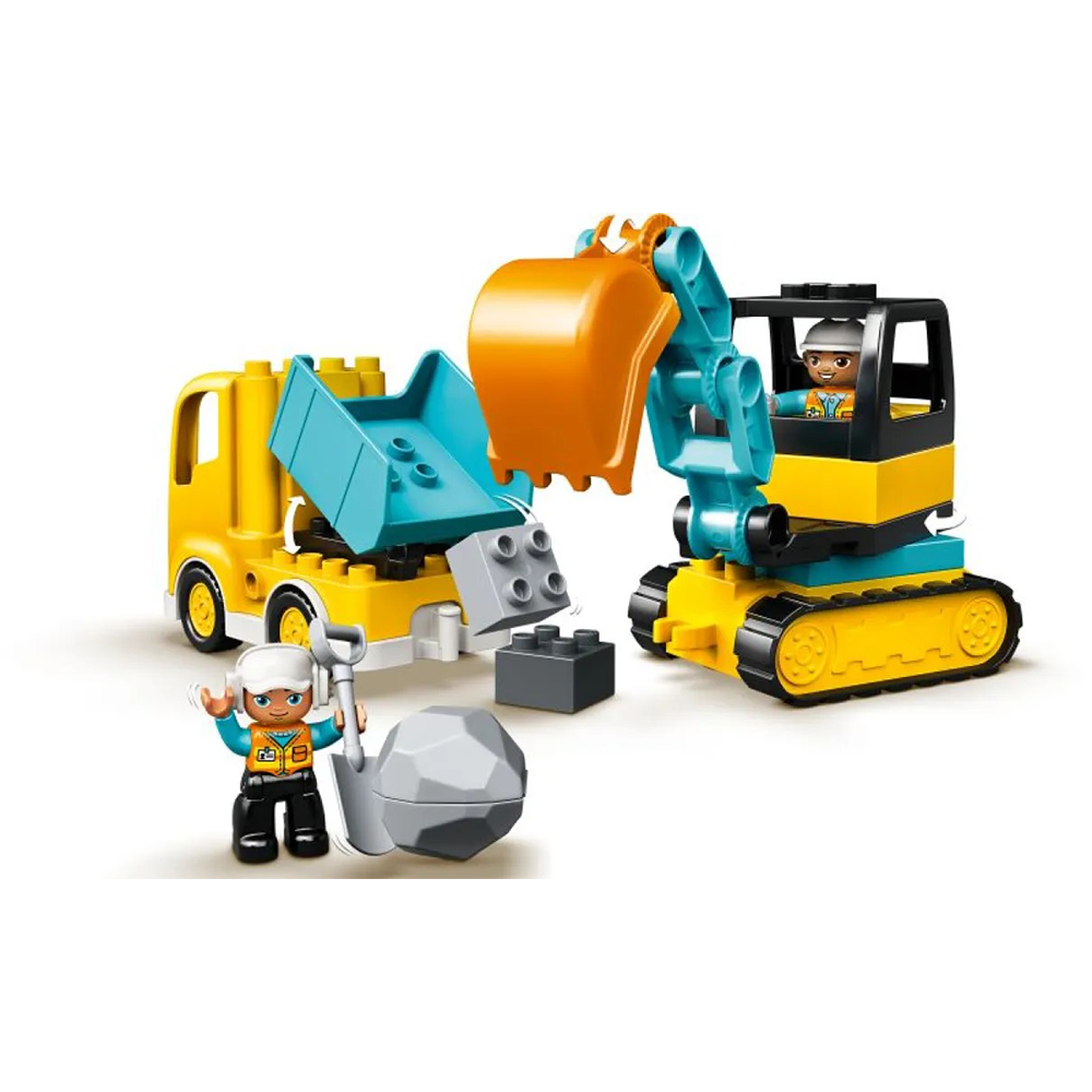 Lego10931 Lego Duplo Construction Φορτηγό Και Ερπυστριοφόρος Εκσκαφέαςpapell.gr